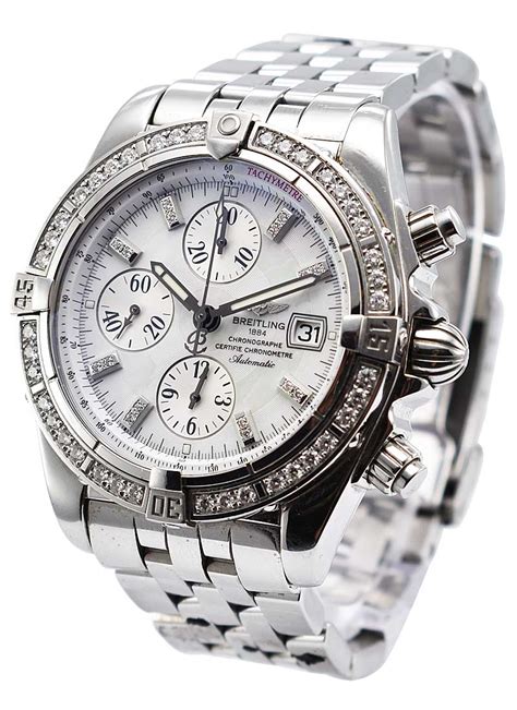 diamond breitling for sale|breitling with diamond bezel.